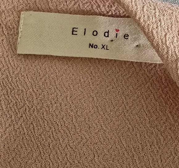 NWT Elodie Dress Size XL Blush Pink Sheath Textured Top Mini Exposed Zipper - Picture 5 of 10